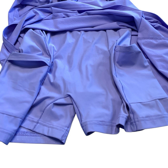 Outdoor Voices The Exercise Dress Sz L Purple Skort Gym Gorpcore Pickleball EUC - Picture 10 of 11